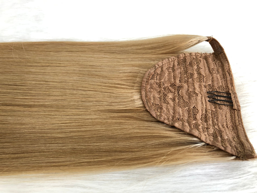 Platinum Blonde Human Hair Ponytail Extension