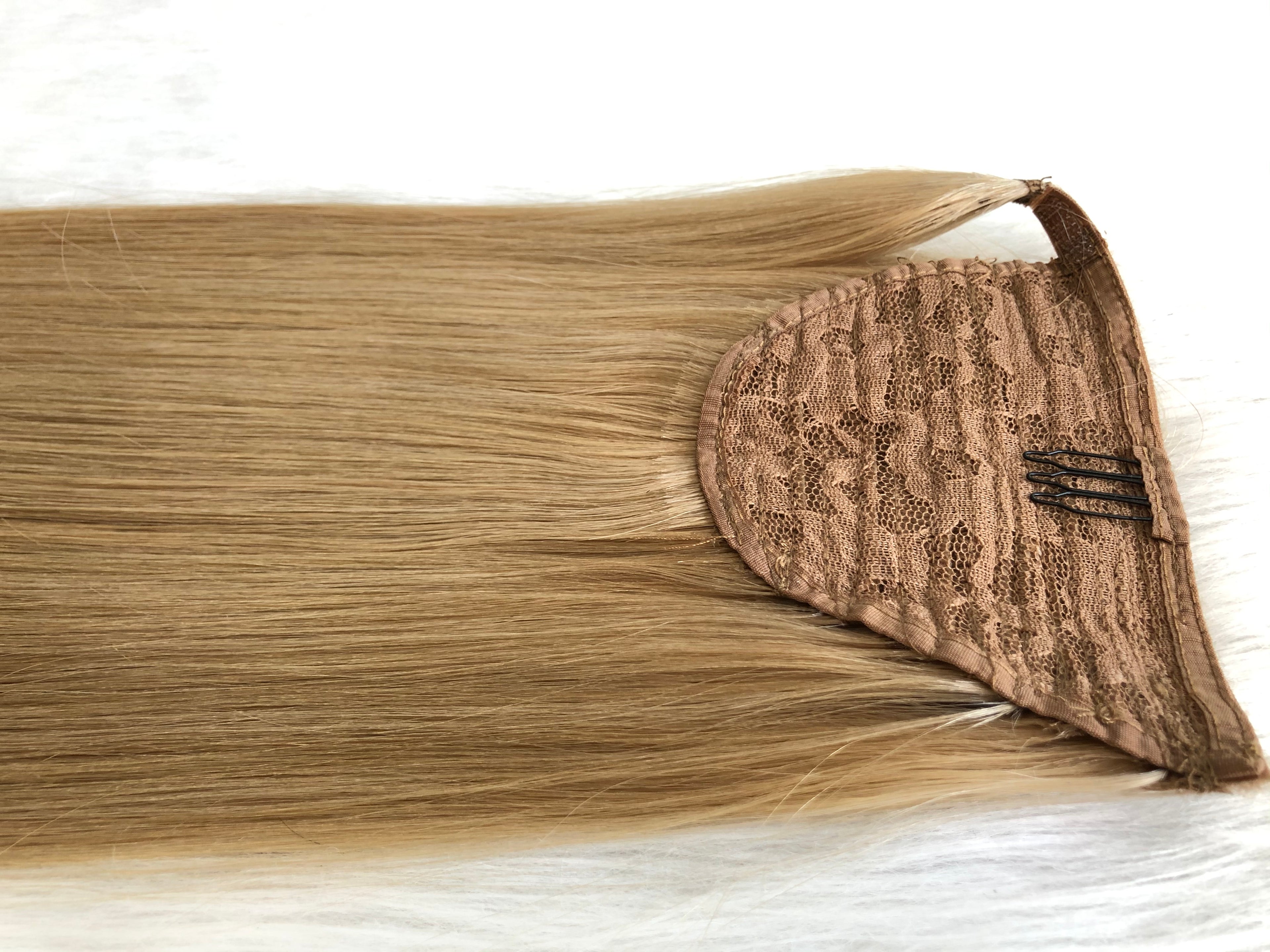 Platinum Blonde Human Hair Ponytail Extension