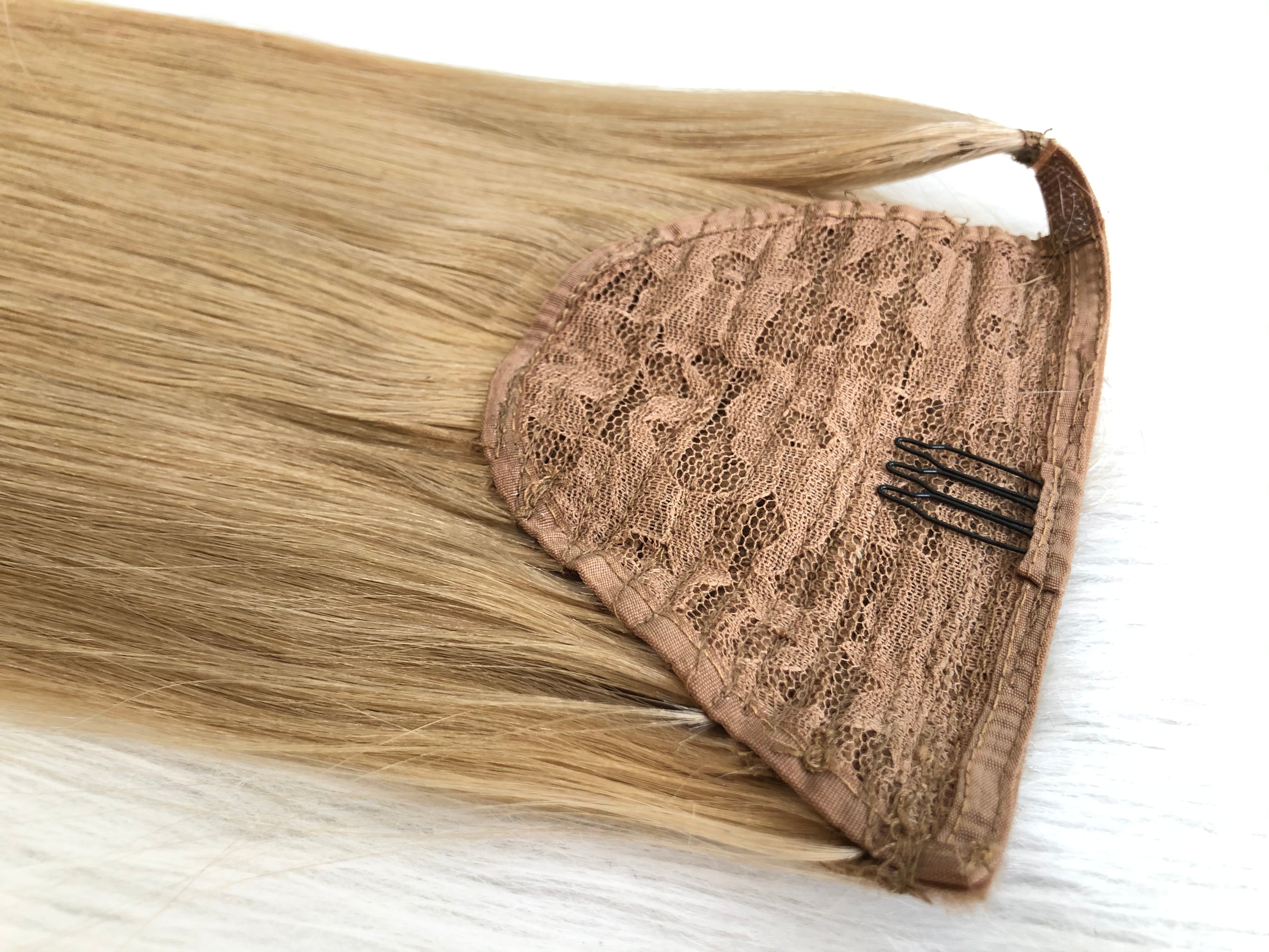 Platinum Blonde Human Hair Ponytail Extension