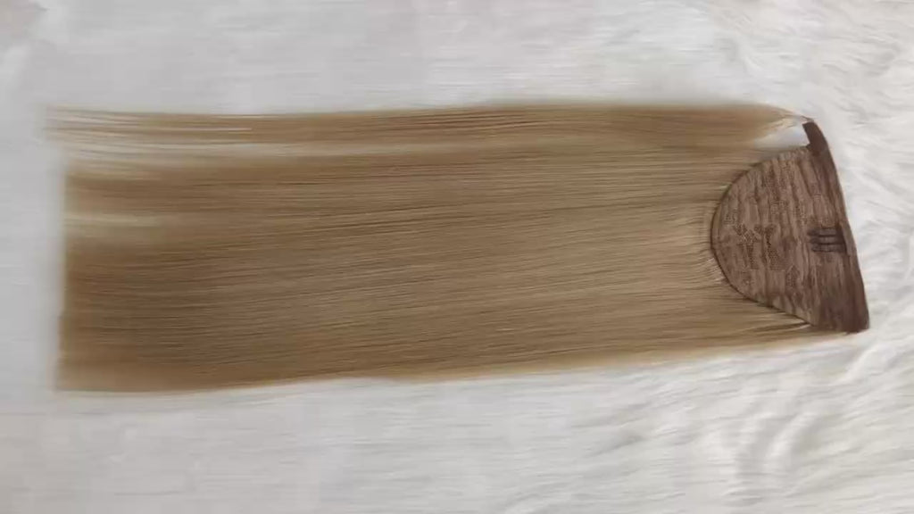 Platinum Blonde Human Hair Ponytail Extension